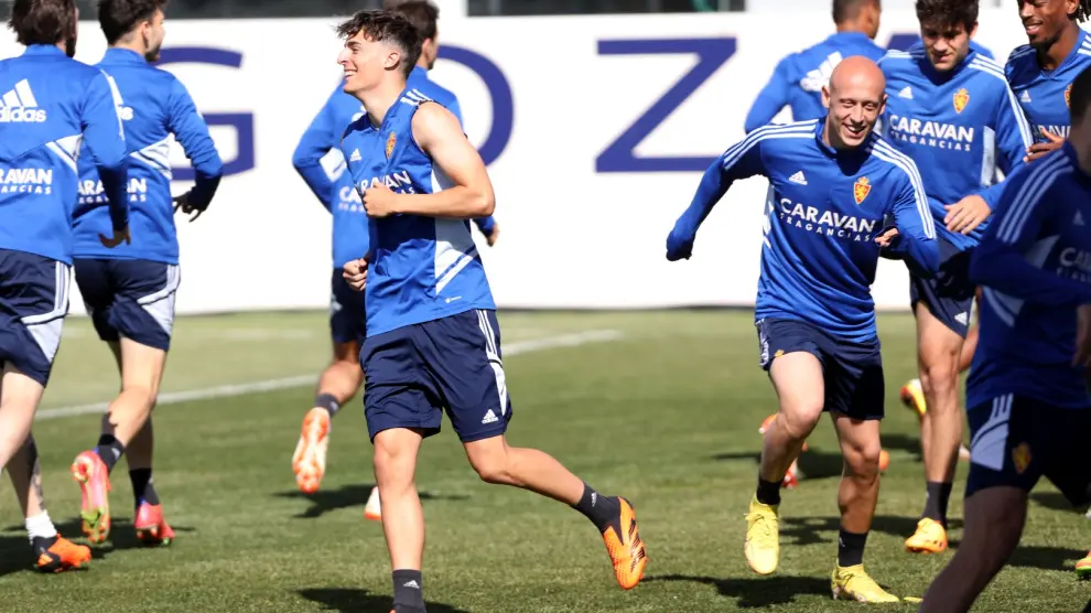 Entrenamiento del Real Zaragoza en la Ciudad Deportiva