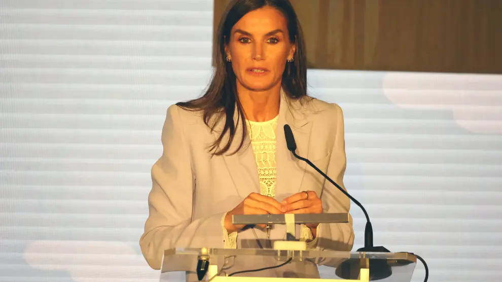 La Reina, durante su intervención en el acto de inauguración del XXII Congreso Salud Mental España.