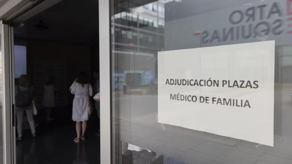 Llamamiento centralizado para las plazas de Medicina de Familia en Atención Primaria en Aragón, este miércoles en el Salud.