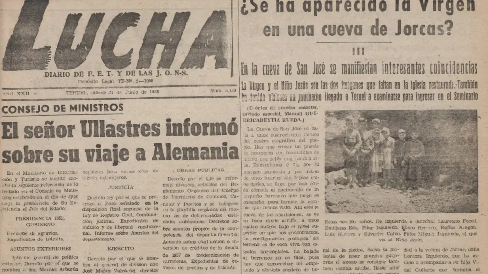 Las crónicas de 'Lucha', disponibles en el archivo del 'Diario de Teruel'.