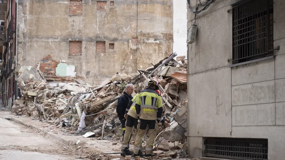 Edificio derrumbado en Teruel_3. foto Antonio Garcia Bykofoto 14 06 23[[[FOTOGRAFOS]]]