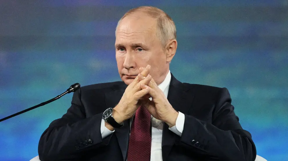 Vladimir Putin, presidente ruso, en el Foro Económico Internacional de San Petersburgo.