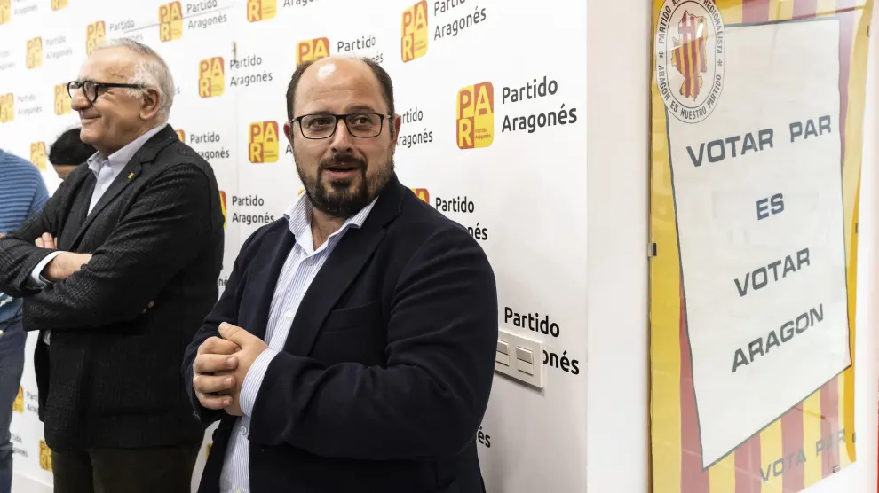 El secretario general del PAR, Alberto Izquierdo, se reunirá este martes con Jorge Azcón.
