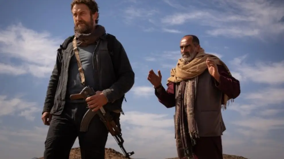 Gerard Butler y David Negahban, en 'Operación Kandahar'.