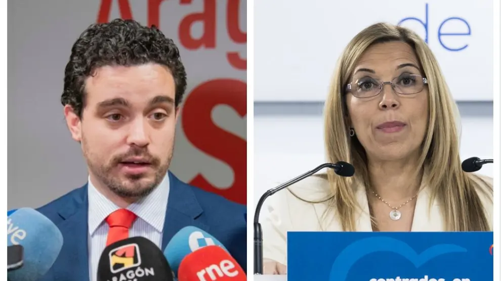 Dario Villagrasa (PSOE) y Ana Alós (PP).