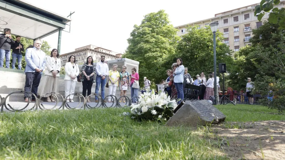 Acto de homenaje a las víctimas del terrorismo en Zaragoza.