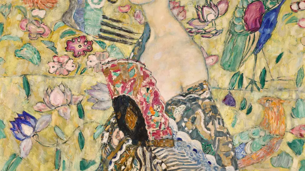 'Dama con abanico', de Klimt.