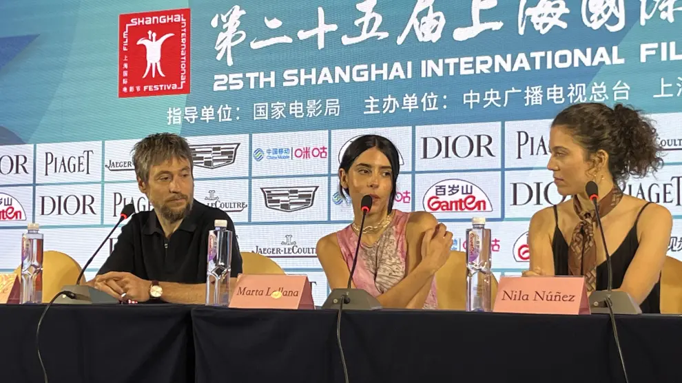 Un momento de la presentación de la película en Shanghai.