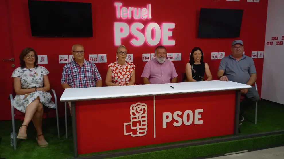 Los candidatos del PSOE al Congreso y el Senado por la provincia de Teruel.