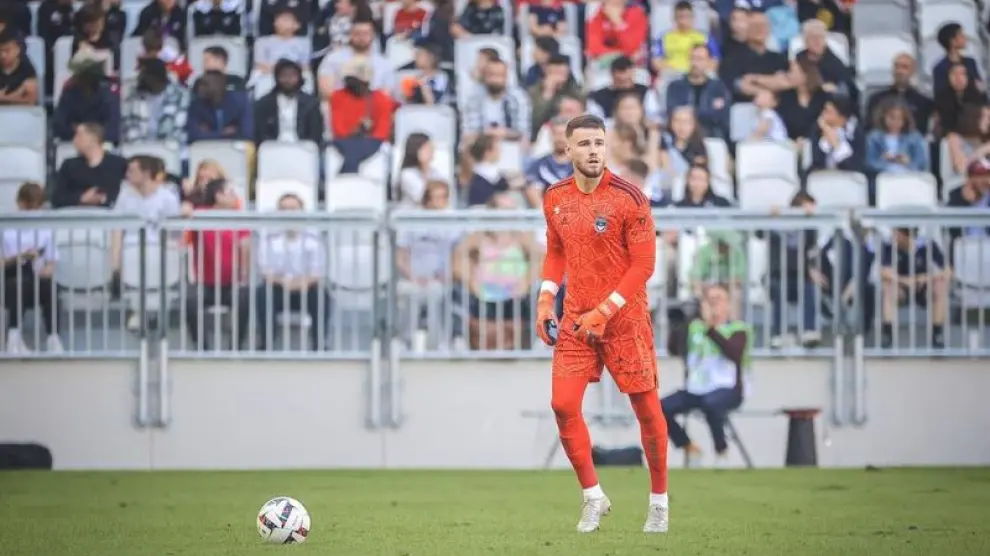 Gaetan Poussin, en un partido del Girondins