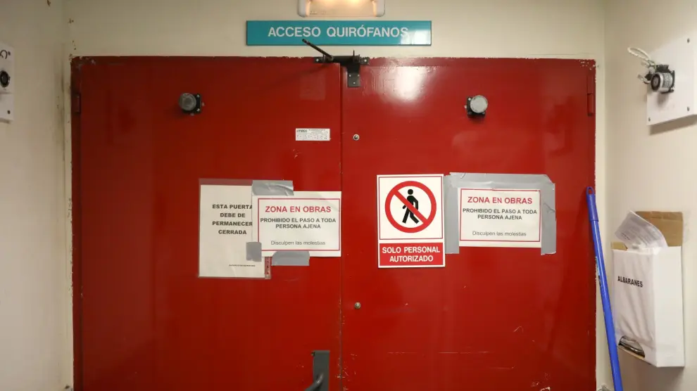 Fotos de las obras en el Hospital Royo Villanova de Zaragoza
