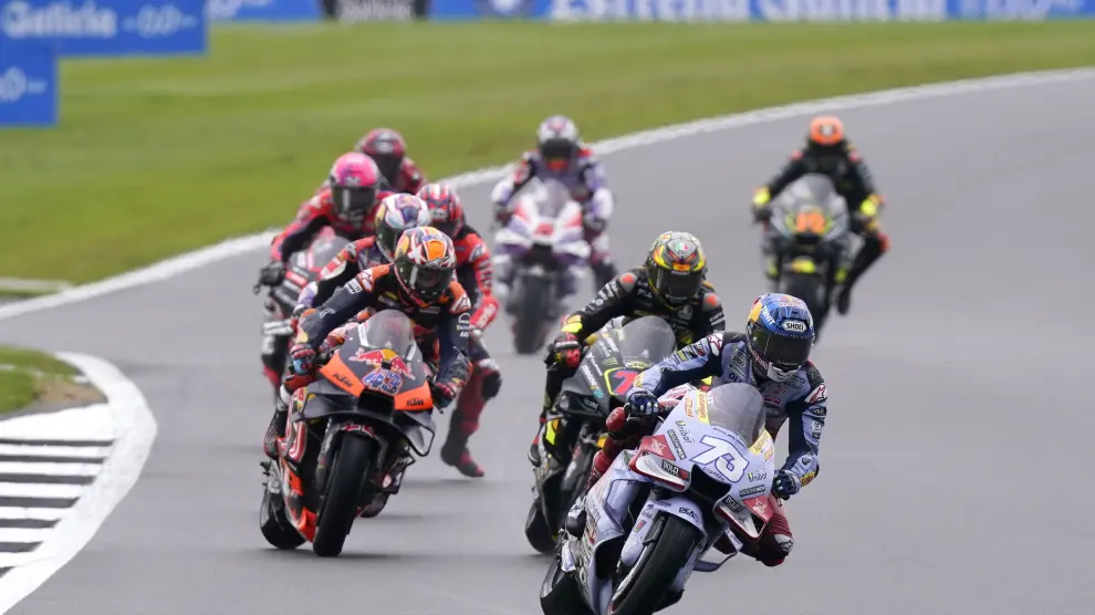 Carrera al sprint del Gran Premio de Reino Unido de Moto GP