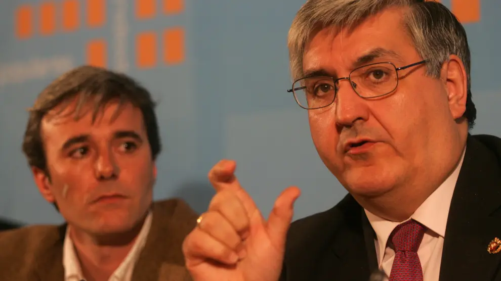 Jorge Azcón y Domingo Buesa, en 2006.