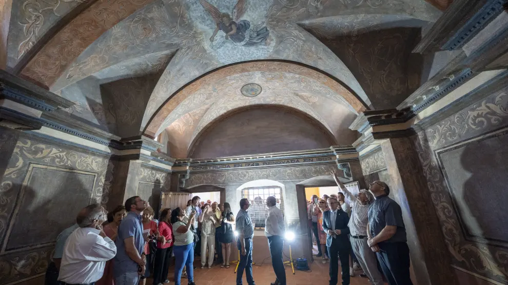 Visita inaugural a la ermita del Pilar de Monteagudo del Castillo.