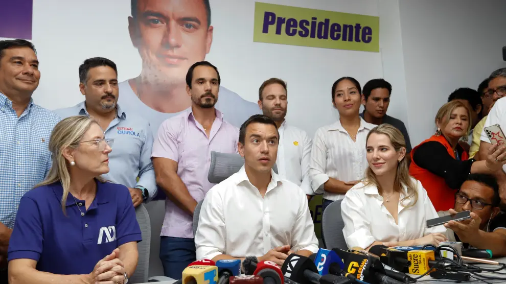 Daniel Noboa ha sido la gran sorpresa de los resultados en la primera vuelta de las elecciones ecuatorianas.