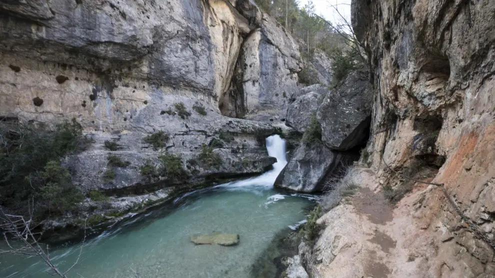 Este monumento natural es el origen del río Pitarque