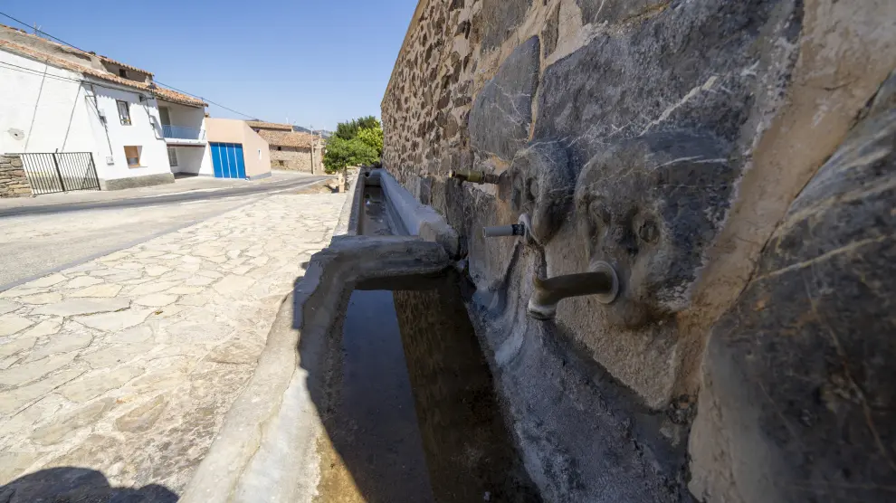 El calor extremo y la sequía afectan a pequeños pueblos de Teruel como Bádenas.