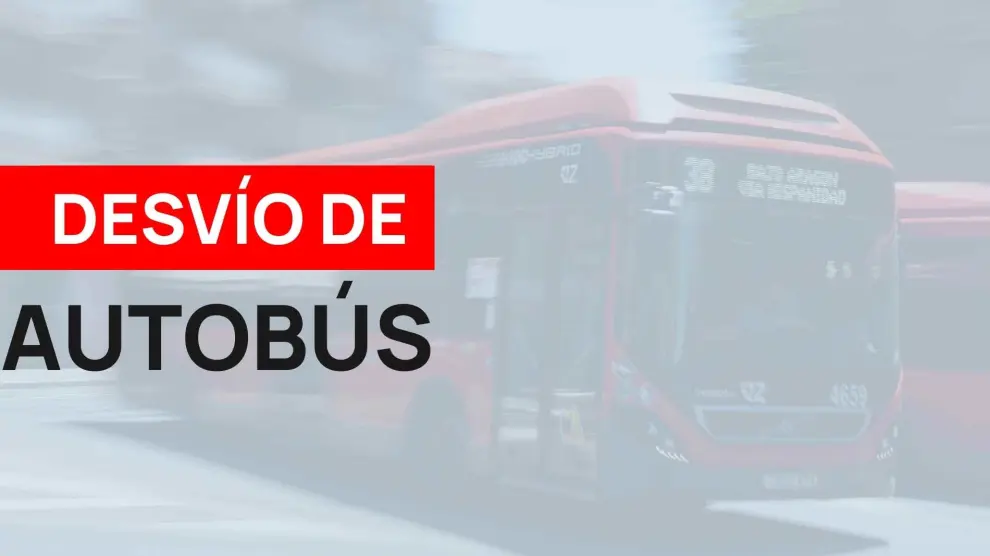 Desvíos de líneas de autobús en Zaragoza