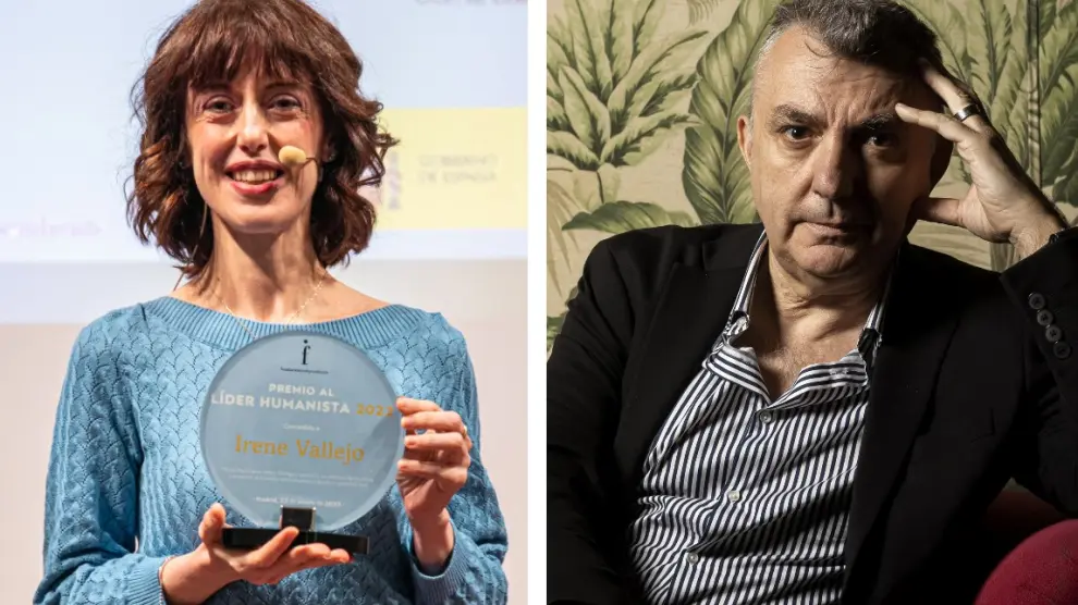 La doble V de la literatura aragonesa actual: Irene Vallejo y Manuel Vilas.