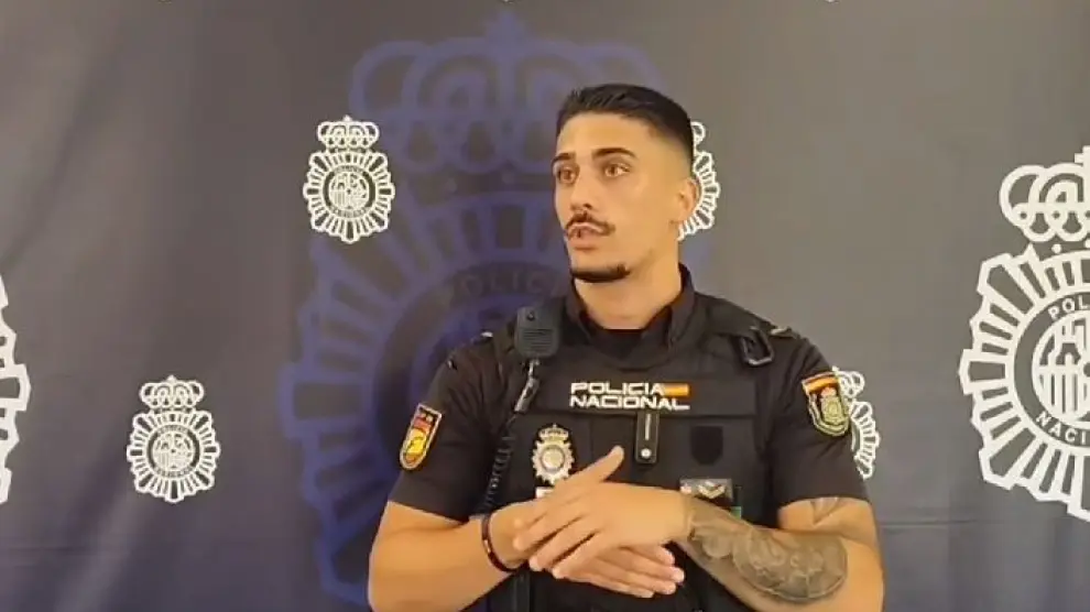 El agente de la policía nacional de Aragón fuera de servicio que salvó la vida a un hombre