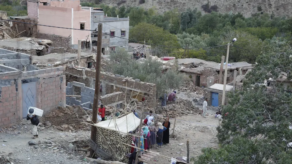 Varias aldeas siguen aisladas en la zona cercana al epicentro del terremoto de Marruecos.