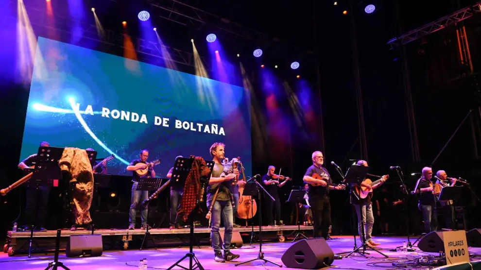 Emotivo concierto de la Ronda de Boltaña para despedir las Fiestas del Pilar 2023.
