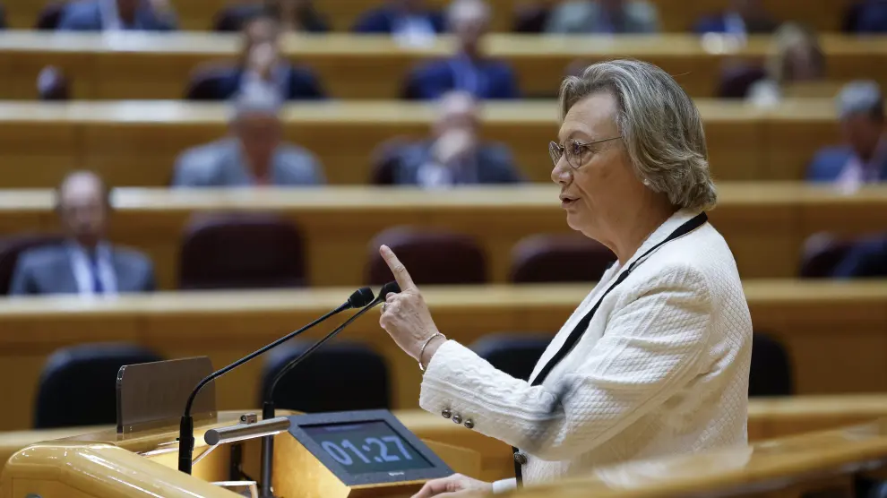 La senadora popular, Luisa Fernanda Rudi interviene este martes al Pleno del Senado este martes en Madrid.