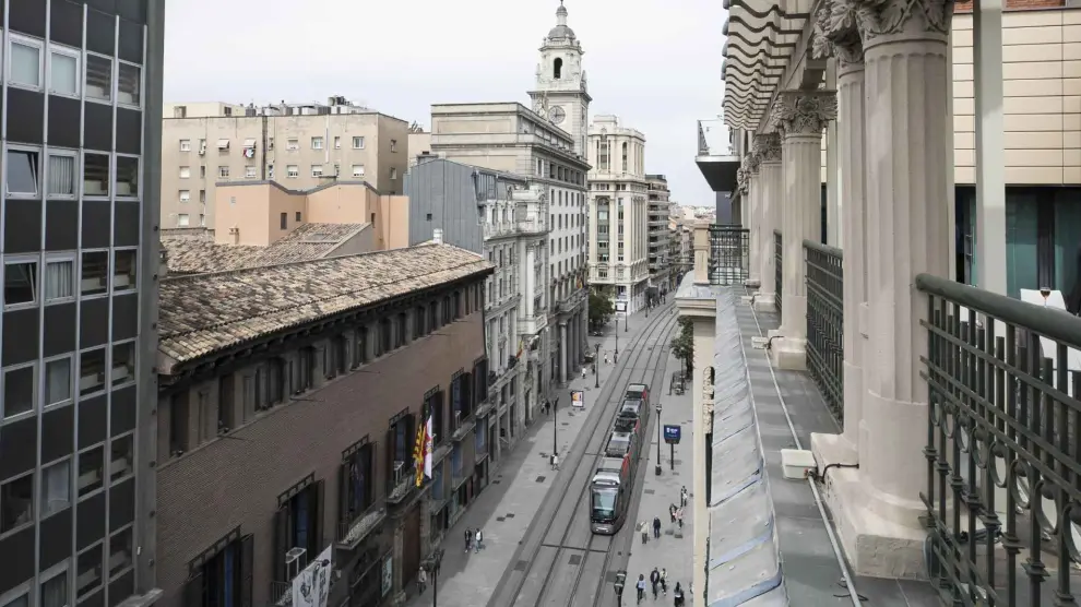 Una de las calles más transitadas de Zaragoza