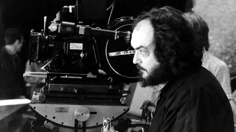 Stanley Kubrick, en 1980, un momento del rodaje de 'El resplandor'.