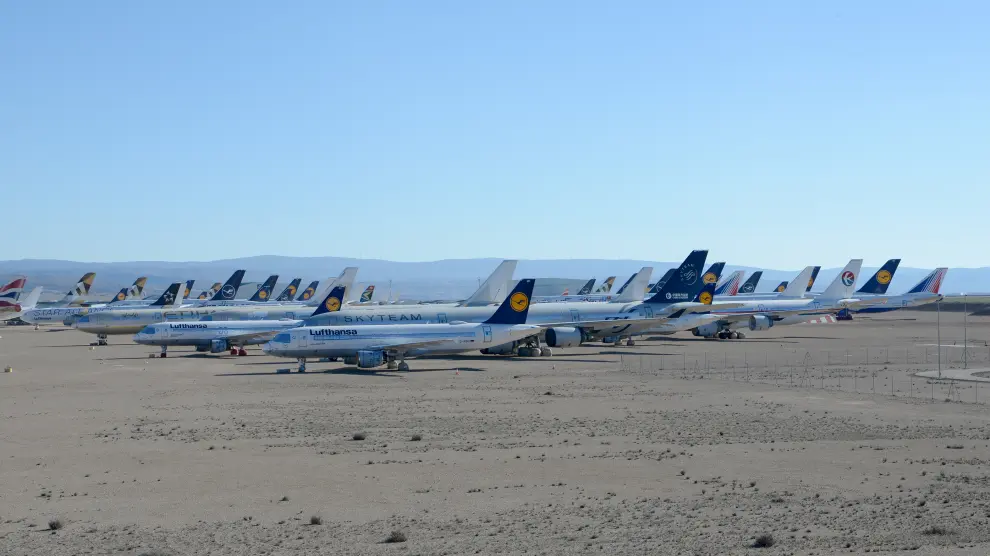 El aeropuerto de Teruel es el mayor centro de mantenimiento, almacenaje y reciclado de aviones de Europa.