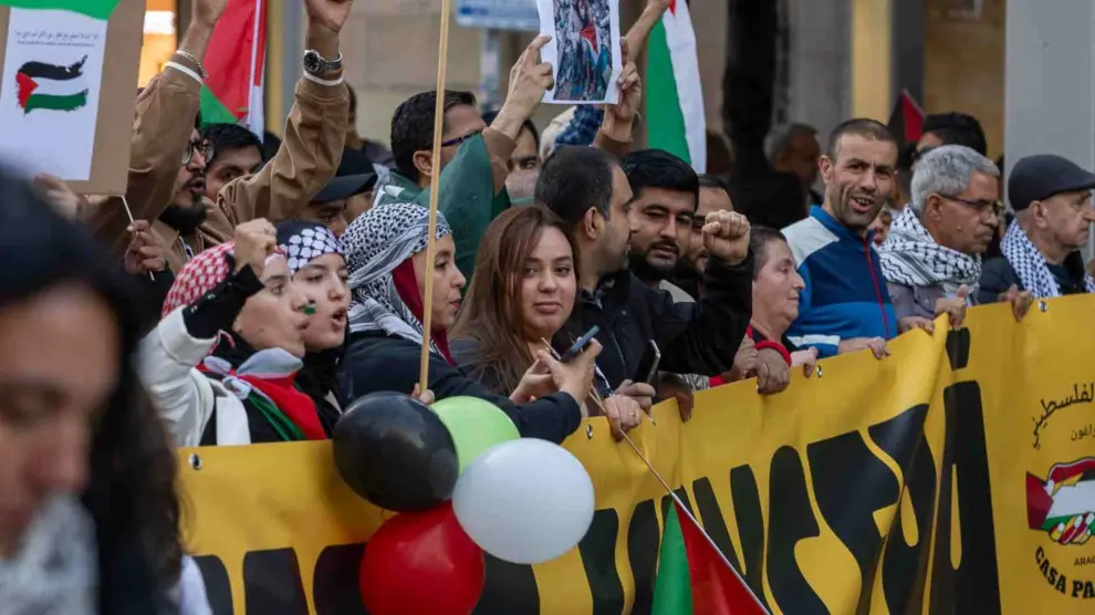 Manifestación por Palestina en Zaragoza