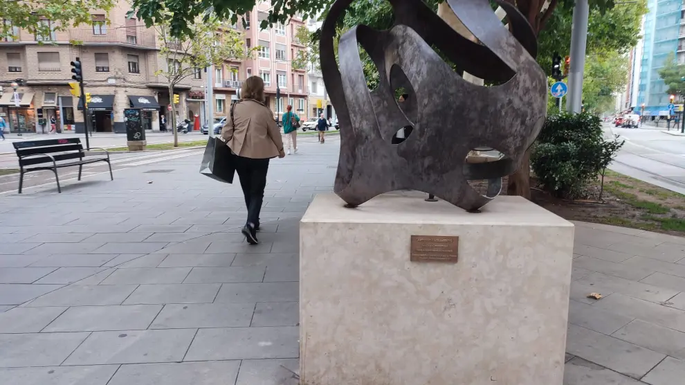 La obra de Antonio Sacramento, en su actual emplazamiento