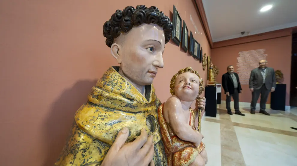 Busto relicario que se muestra en el Museo de Arte Sacro de Teruel.