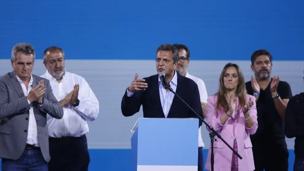 El candidato oficialista a la Presidencia de Argentina, Sergio Massa