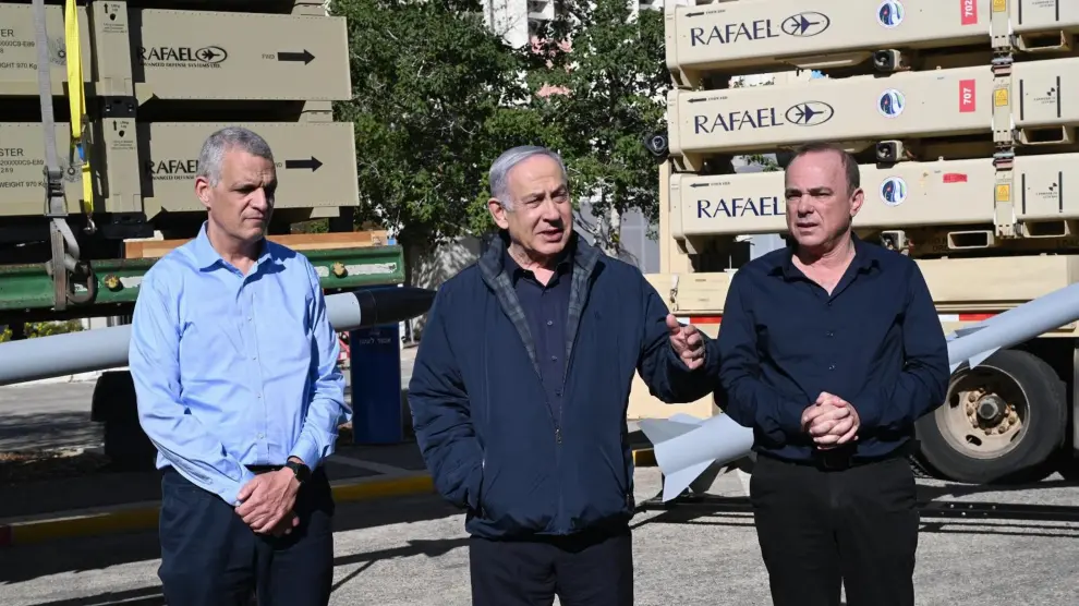 Netanyahu visita a la compañia 'Rafael' en Haifa