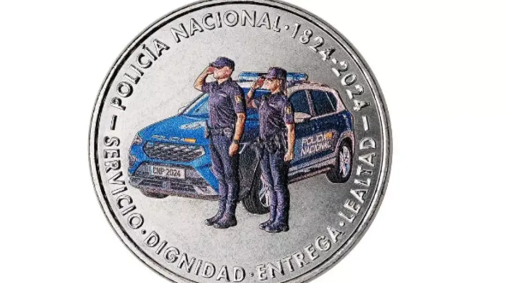 Moneda conmemorativa de la Policía