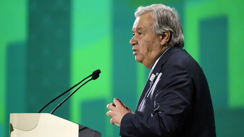 António Guterres en la COP28 de Dubái