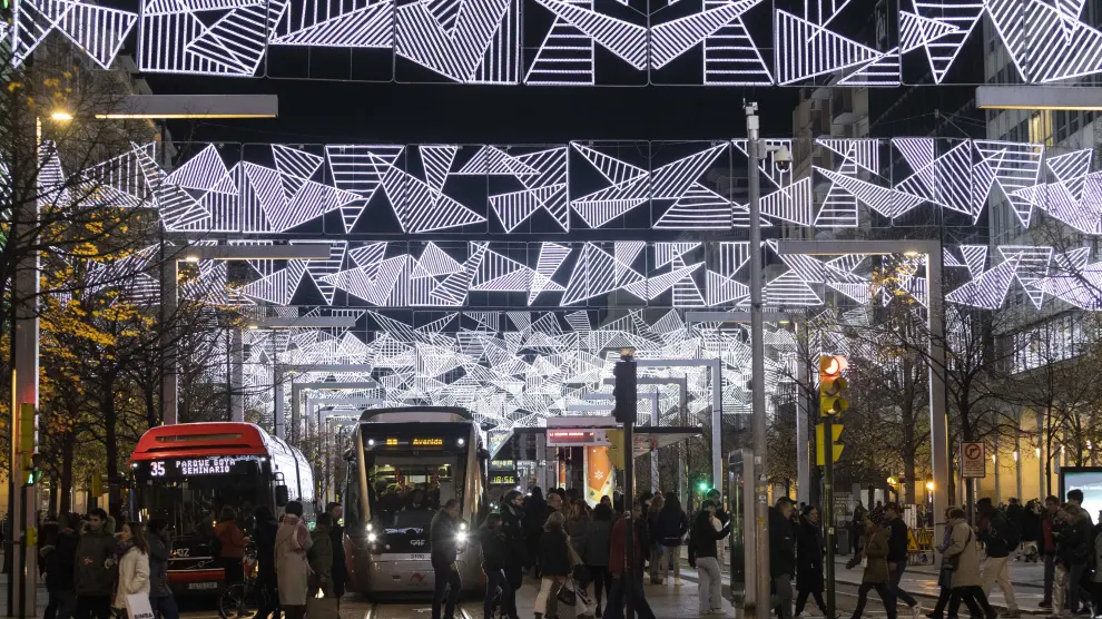 Encendido de las luces de Navidad en Zaragoza 2023