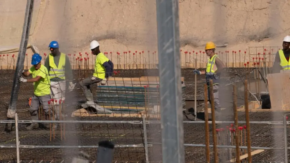 Las obras de las viviendas de La Merced en Huesca van a recuperar el ritmo inicial por fin.
