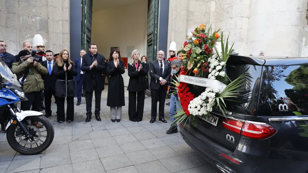 El coche fúnebre llega con los restos mortales de Concha Velasco a la catedral  03 de Diciembre de 2023 en Valladolid (España)...CONCHA VELASCO;FAMOSOS;HOMENAJE..Antonio Gutiérrez / Europa Press..03/12/2023 [[[EP]]]