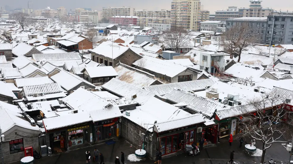 A general view of the city on a snowy day in Beijing, China December 11, 2023. REUTERS/Tingshu Wang [[[REUTERS VOCENTO]]]