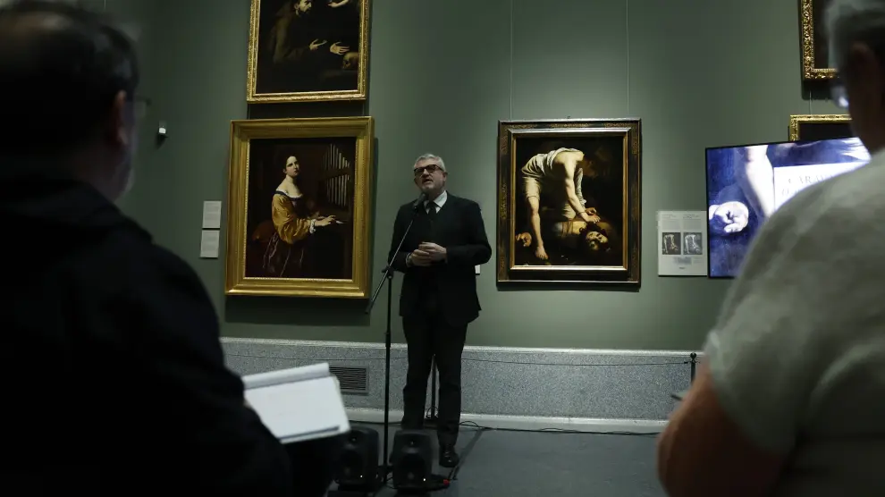 El óleo 'David vencedor de Goliat' del pintor italiano se puede disfrutar desde hoy en el Museo del Prado de Madrid