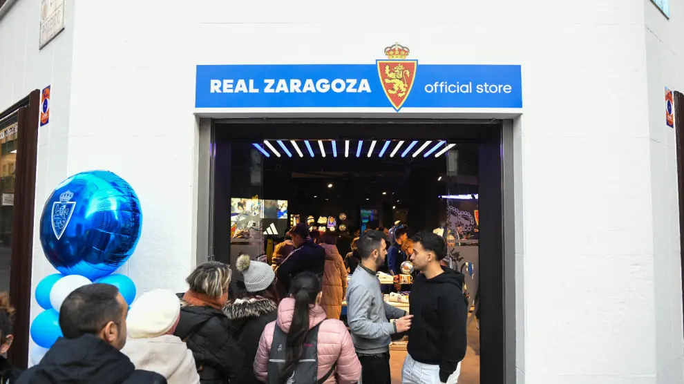 Inauguración de la tienda del Real Zaragoza