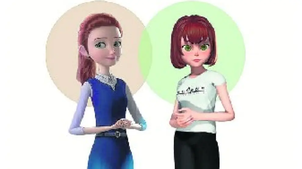 Eva y Alice, las asistente virtuales creadas por la empresas aragonesas Imascono y Deusens.