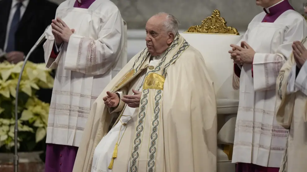 El papa Francisco preside la solemne misa de Año Nuevo
