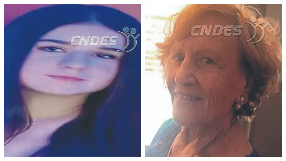 Rosa María Giménez, de 84 años, y Ana Globa, de 15, quien desapareció en Año Nuevo.