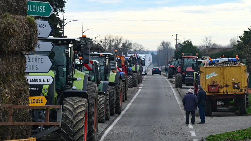 Protesta de agricultores en la ciudad francesa de Valence FRANCE FARMERS PROTEST