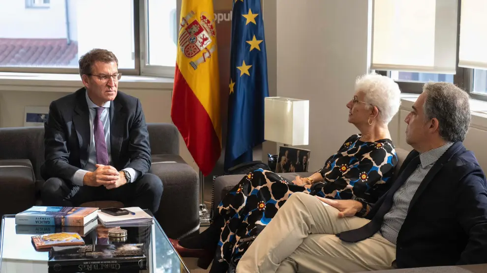 Feijóo con la embajadora de Israel en España, Rodica Radian-Gordon