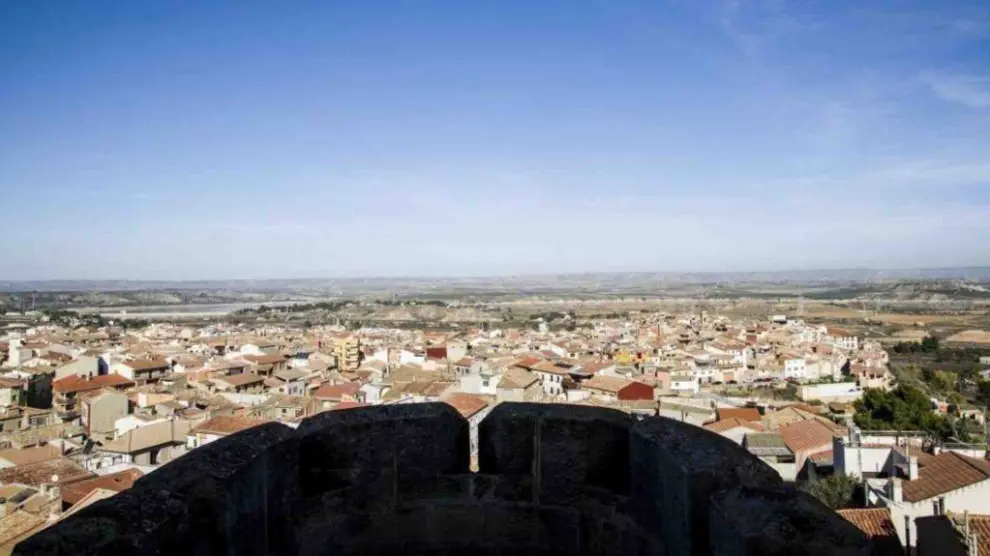 Vistas de Caspe desde la Torre de Salamanca.