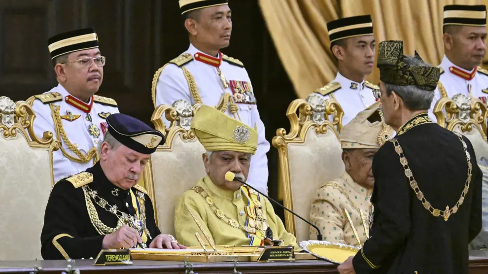 Ceremonia de Bienvenida del 17º Rey de Malasia, el Sultán Ibrahim Iskandar.
